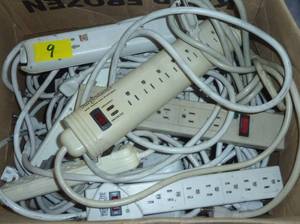 Box of outlet strips