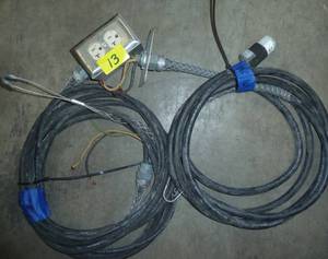 2 Warehouse drop cords, 16 and 30 ft long