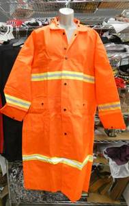 Bright Orange rain coat Mens size XL