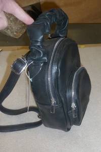 3 new womens small black handbags