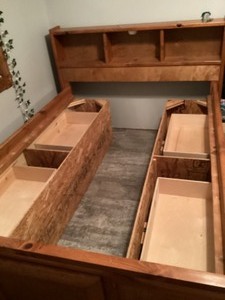 lot 36 image: Full bed wdrawers underneath