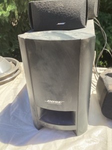 lot 69 image: Bose powered Speaker system and Sony CD and tape player