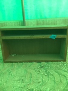 lot 35 image: Wood shelf (toilet topper) and CD Tower