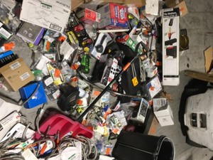 lot 24 image: Large Lot of assorted Small Houseware Items and Garage Items -various types models and conditions  Customer Returns - Review all pictures