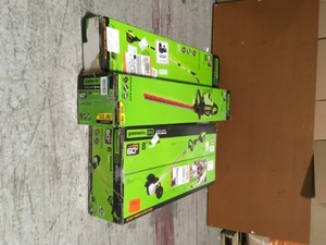 lot 20 image: Mix Lot of assorted Green Works Lawn Trimmers and Edgers - Open Boxes - customer returns various models and conditions Review all pictures