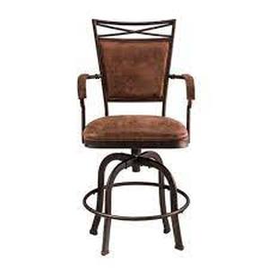 Bridgetown Tilt Base Counter Height Barstool - Aged Bronze - Hillsdale Furniture