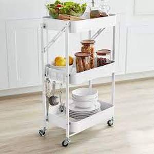 Members Mark 3-Tier Foldable Rolling Cart