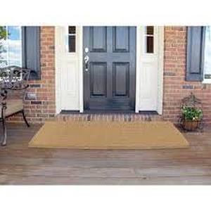 Nedia Home No Border 36 in. x 72 in. Heavy Duty Coir Plain Door Mat