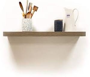 Floating Shelf Wall Mounted Hidden Brackets Rustic Wood - InPlace