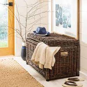 happimess Elijah 30 Wicker Storage Trunk, Brown