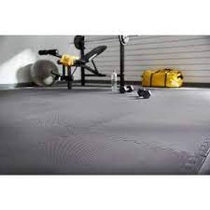 Norsk Reversible Multi-Purpose 24 in. x 24 in. x .75 in. Interlocking BlackGray Foam Flooring Recyclamat (4-Pieces)