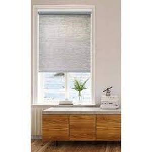 Harper Lane Cut-to-Size Gray Cordless Light Filtering Roller Shades 37.25 in. W x 72 in. L