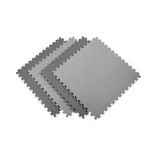 Norsk Reversible Multi-Purpose 24 in. x 24 in. x .75 in. Interlocking BlackGray Foam Flooring Recyclamat (4-Pieces)
