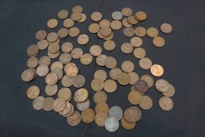 lot 1 image: wheat pennies