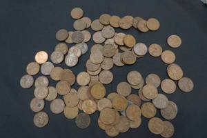 lot 13 image: wheat pennies