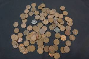 lot 14 image: wheat pennies