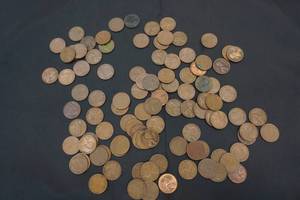 lot 16 image: wheat pennies