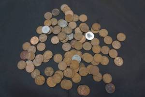 lot 29 image: wheat pennies