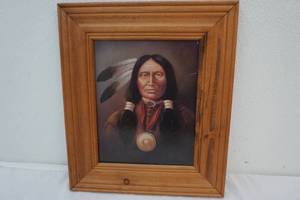 lot 109 image: native American chief picture