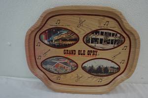 lot 131 image: vintage grand ole opry tray