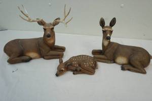 lot 147 image: deer statues