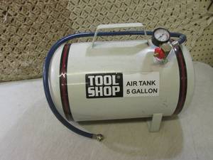 lot 166 image: (RM1) Tool Shop 5 Gallon Air Tank...