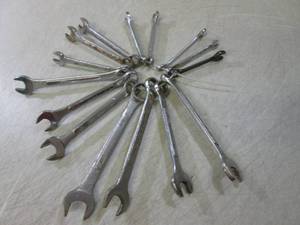 lot 196 image: (H-1) Assorted Wrenches...