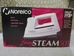 lot 202 image: (EC1) Norelco Easy Steam 503 Iron...