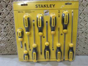 lot 244 image: (B-3) Stanley 10pc Screwdriver Set...