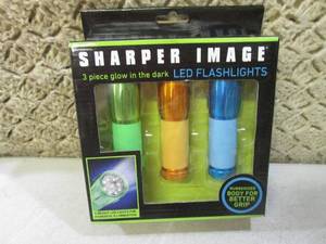 lot 247 image: (H-1) Sharper Image 3pc Glow In The...