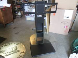 lot 52 image: (A-1) TV Stand with Glass Shelf...
