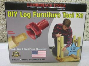 lot 53 image: (F-0) DIY Log Furniture Tool Kit by...