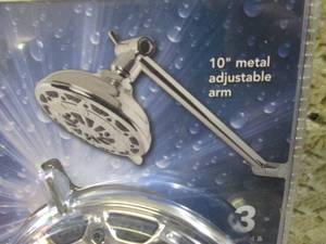 lot 62 image: (B-3) Shower Head with 10 Metal Ad...
