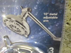 lot 63 image: (B-3) Shower Head with 10 Metal Ad...
