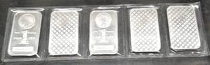 5 TROY OZ .999 FINE SILVER SEALED (5 X 1oz BARS)