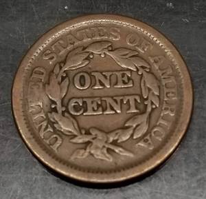 1848 US BRAIDED HAIR LARGE CENT