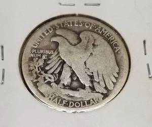 1917-S reverse mint mark WALKING LIBERTY HALF DOLLAR