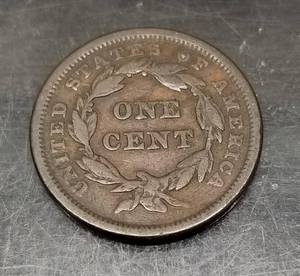 1842 US BRAIDED HAIR LARGE CENT