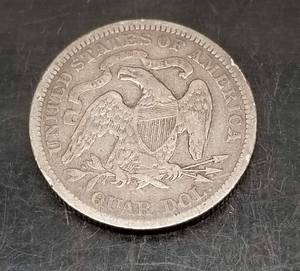 1877 US SEATED LIBERTY QUARTER