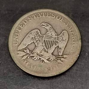 1861-O US SEATED LIBERTY HALF DOLLAR