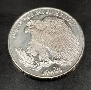 1 TROY OZ .999 FINE SILVER SAINT GAUDENS DESIGN