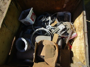 Crate of Galvanized Steel Parts
