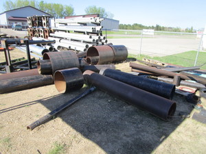 Lot of Large Steel Pipe Pieces