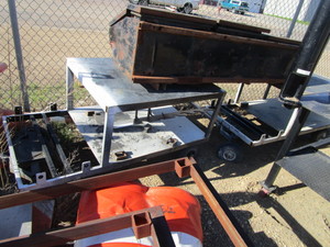 (2) Steel Carts 31x60x31 (tool box pictured not included)