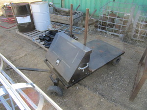 Steel Cart wTool Box 31x60