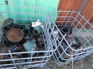 (2) Crates of Large Pipe Fitting & Flanges