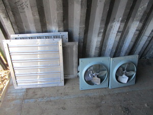 (New) 12 Exhaust Fans & Dampers