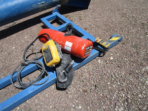 Gorbel 14 ton Jib Crane wCM 14 ton 110v Hoist & Magnetek Remote Hoist Control
