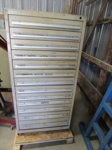 Stanley Vidmar 13 Drawer Parts Cabinet 30x29x61
