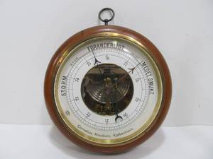 Larger Vintage Mid Century Scandinavian Wall Barometer